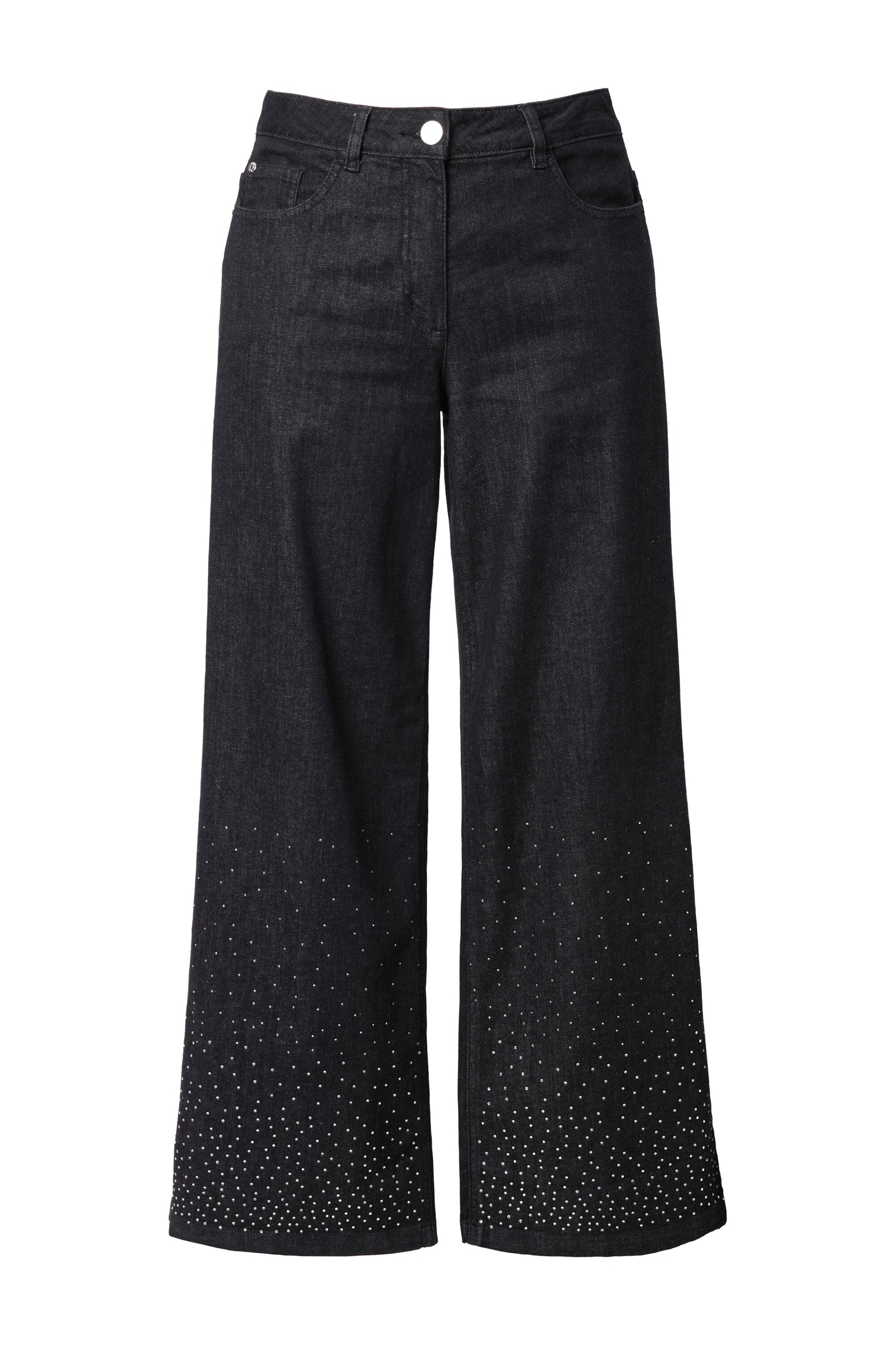 MIAMODA Wide Leg Jeans in Schwarz: Vorderseite