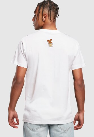 T-Shirt 'Peanuts - Charlie' Merchcode en blanc