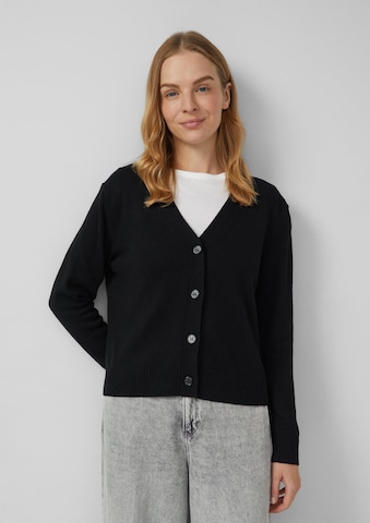 Cardigan s.Oliver en noir : devant