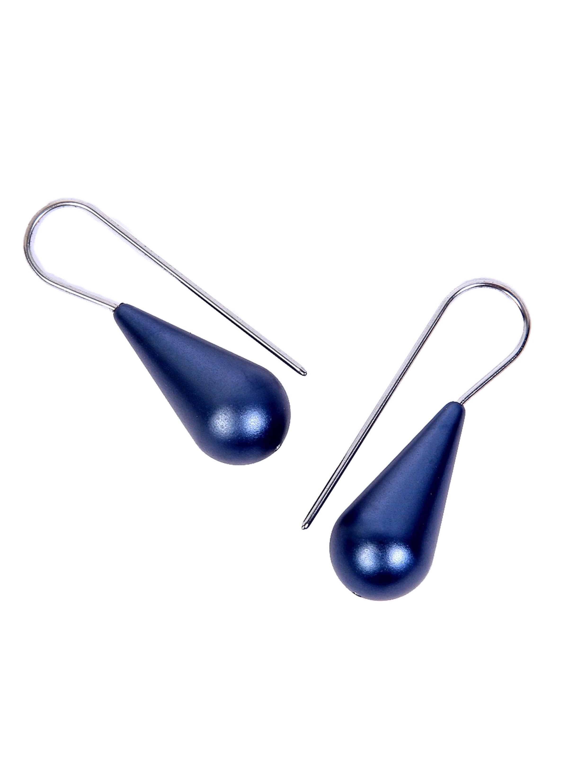 DeMarie Earrings in Blue: front