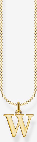 Thomas Sabo Necklace 'W' in Gold: front