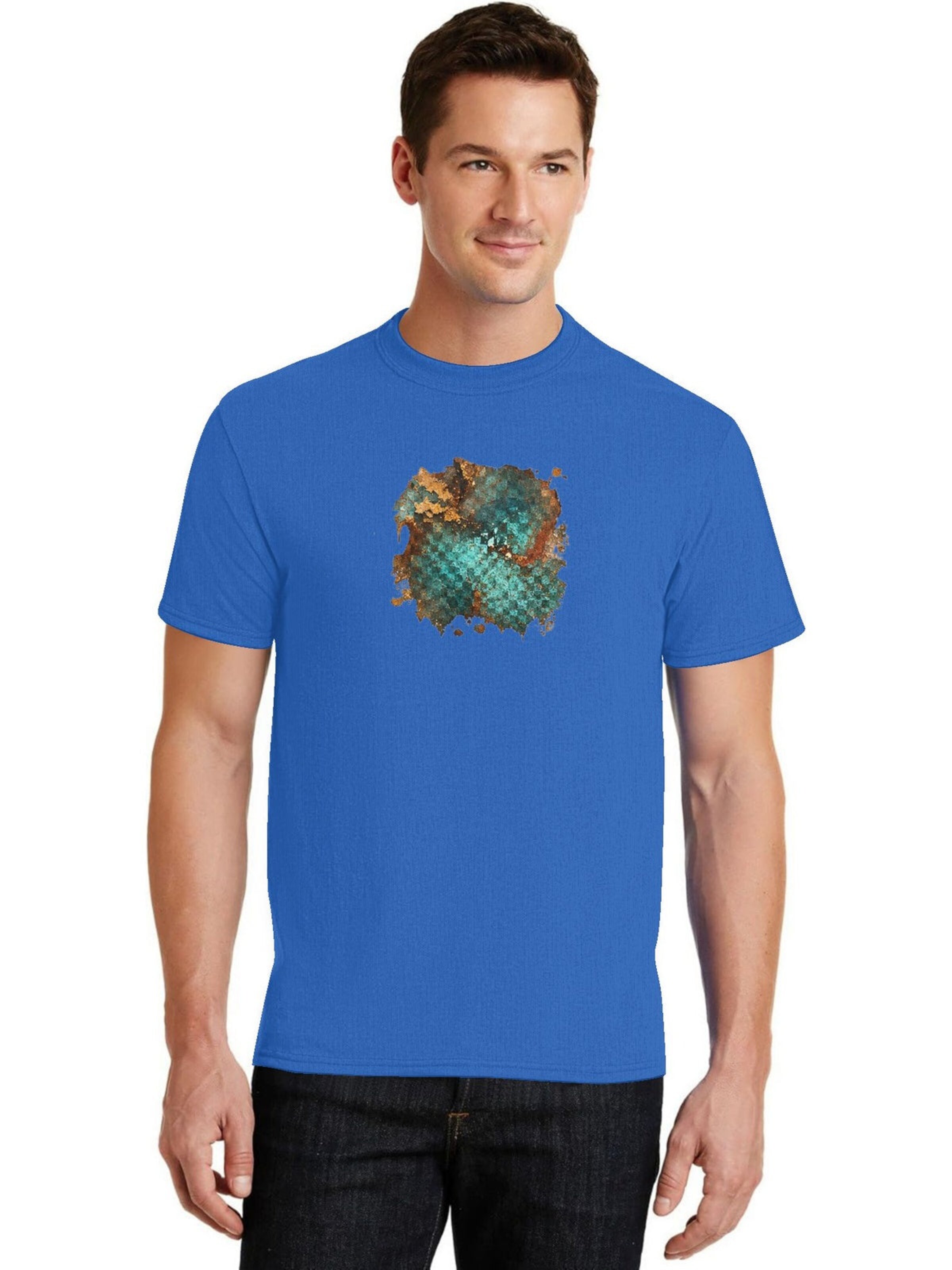 HUSKSWARE Shirt 'Grafik'‌ in Blau: Vorderseite