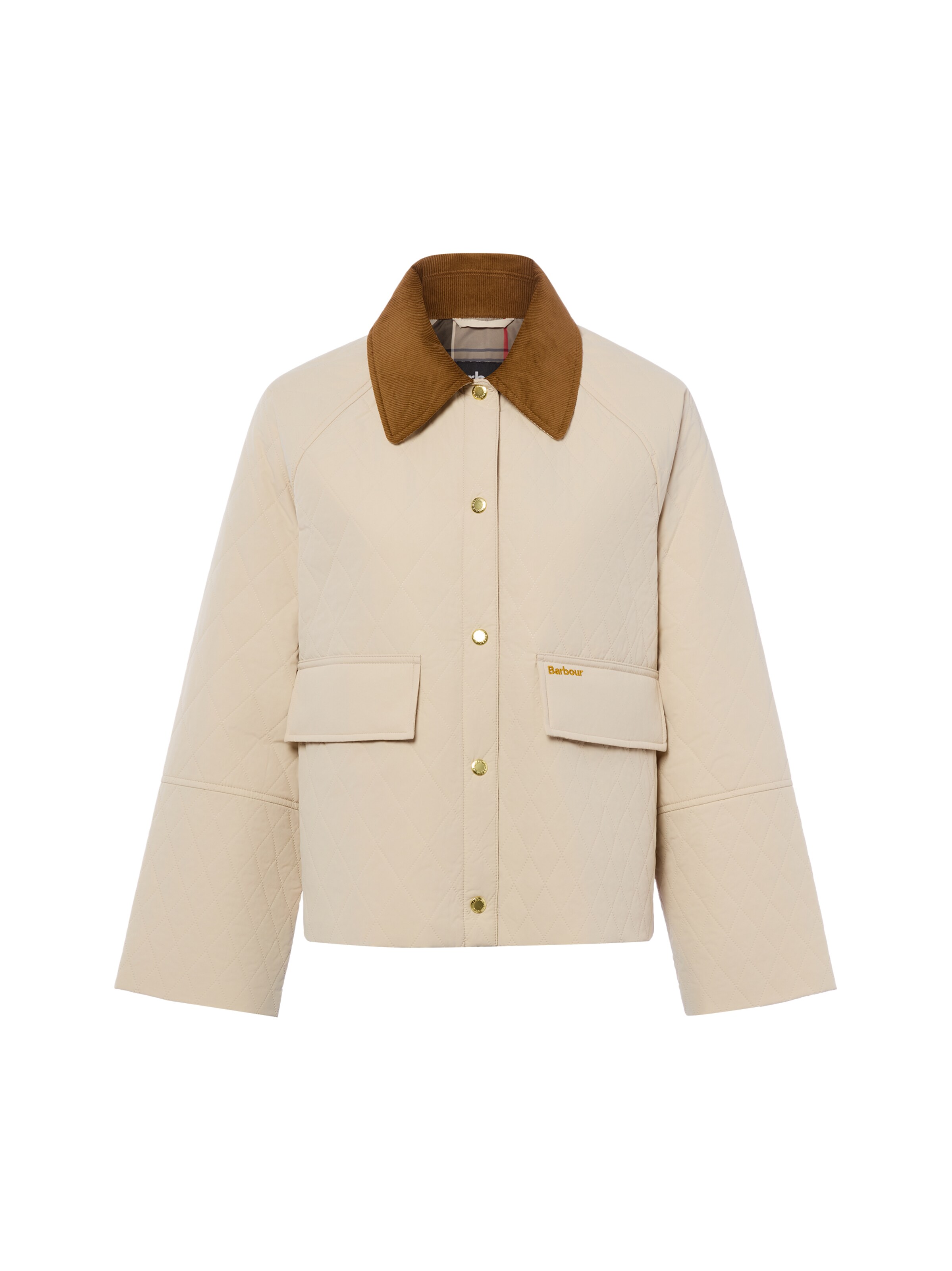 Barbour Tussenjas 'Kirby' in Beige: voorkant