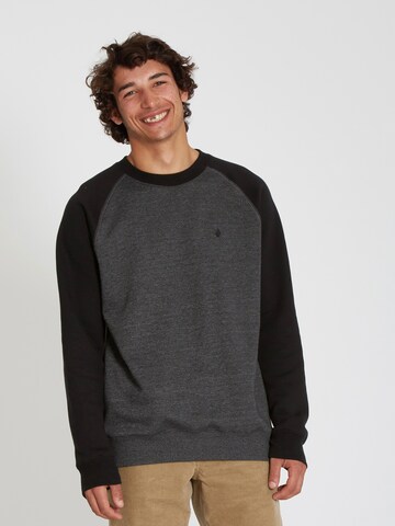Volcom Sweatshirt 'Homak' in Grey: front