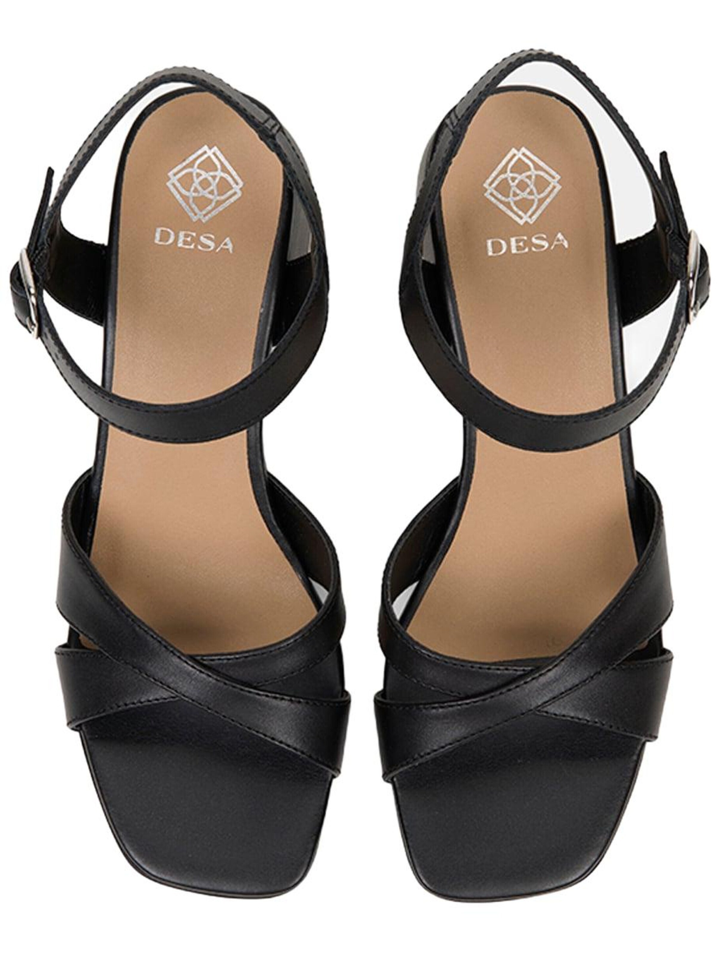 Sandales 'Sandalen mit Blockabsatz' Desa en noir