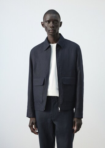 MANGO MAN Between-Season Jacket 'Arturo' in Blue: front