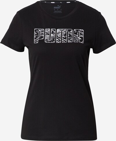 PUMA Funktionsbluse i sort / hvid, Produktvisning