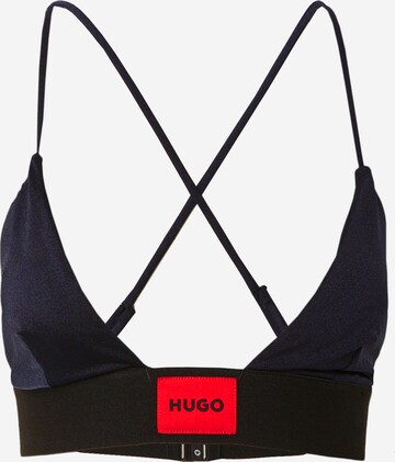 HUGO Triangle Bikini Top 'HANA' in Black: front