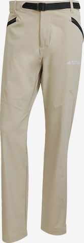 Pantalon outdoor 'Xperior' ADIDAS TERREX en beige : devant