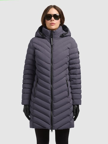 khujo - Sobretudo de inverno 'BRIGETT' em roxo: frente