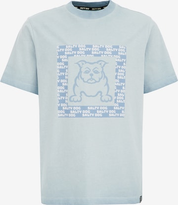 T-Shirt WE Fashion en bleu : devant