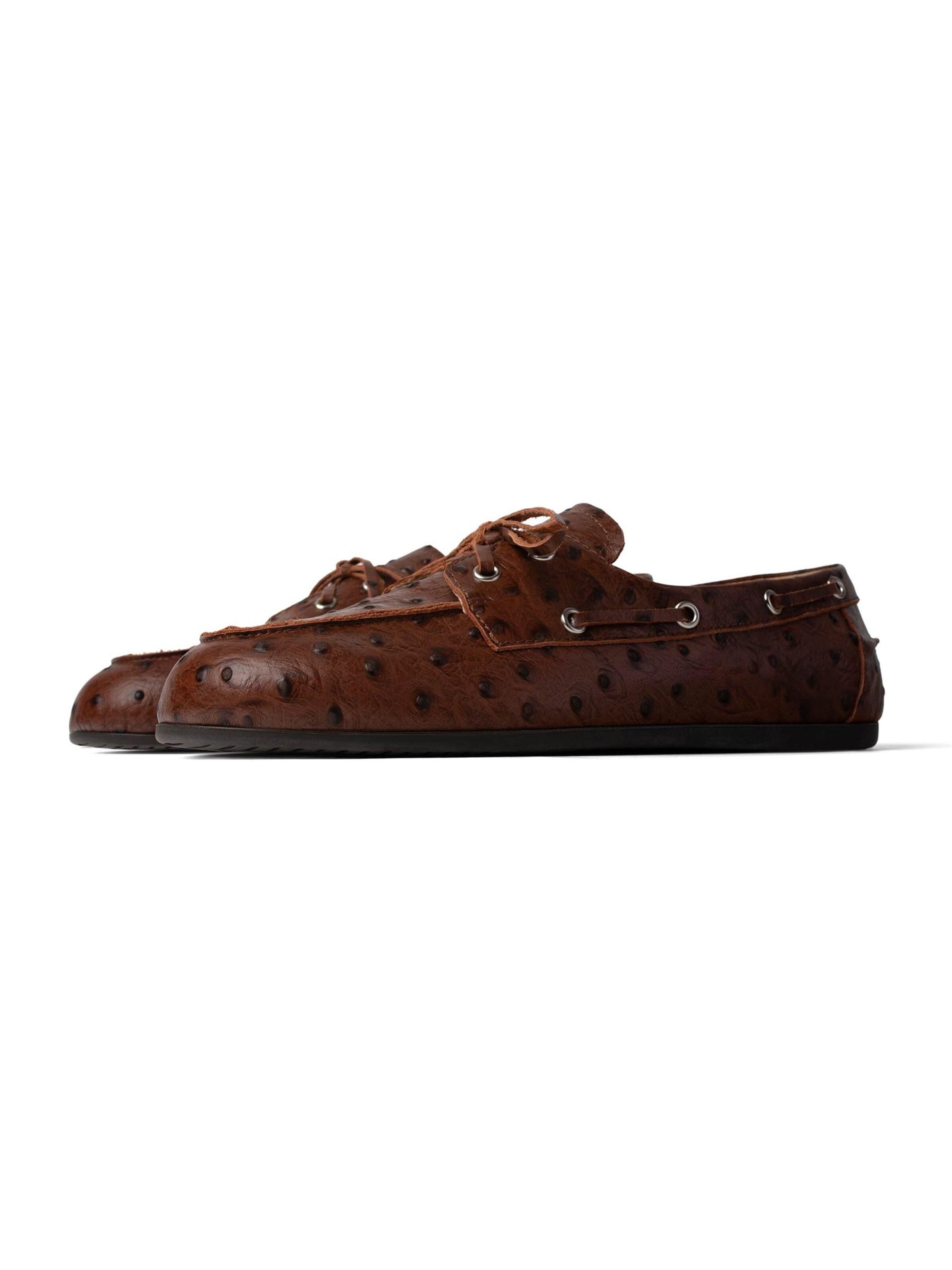 Mocassin 'SLOW LIFE' L37 HANDMADE SHOES en marron