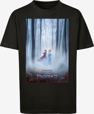 F4NT4STIC Shirt 'Disney Frozen 2 Movie Poster' in Zwart: voorkant