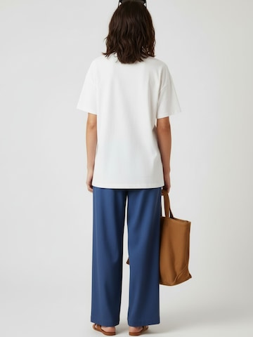 WEARABLE STORIES Wide leg Pleat-Front Pants 'Joy' in Blue