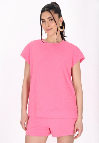 faina Athlsr - Camisa em rosa: frente
