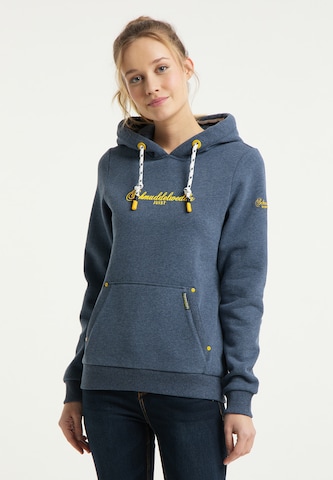 Sweat-shirt Schmuddelwedda en bleu : devant