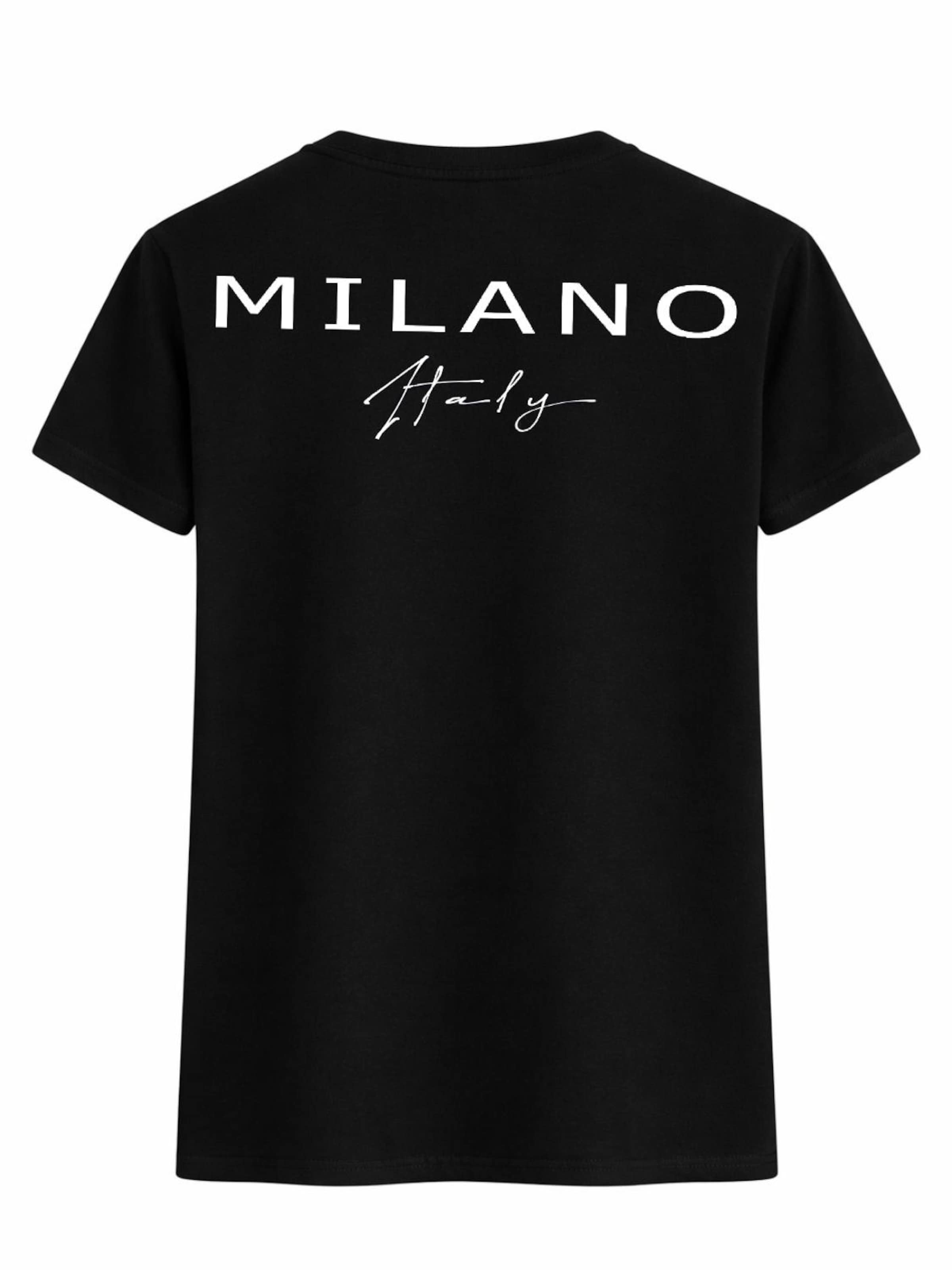 RMK Shirt 'Milano Italia' in mottled black, Item view