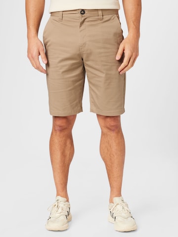 Volcom Regular Chino in Bruin: voorkant