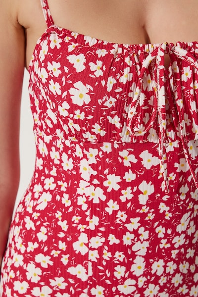 Happiness İstanbul Лятна рокля в малина / бяло, Преглед на продукта