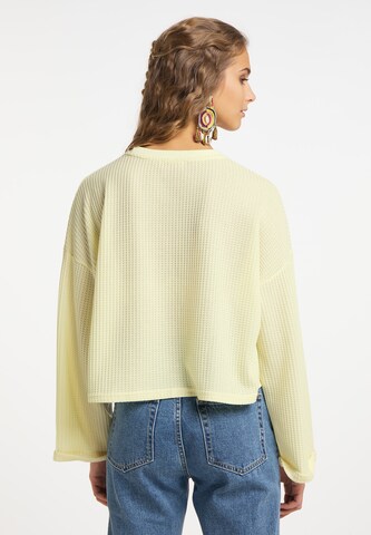 Sweat-shirt IZIA en jaune