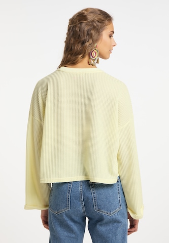 Sweat-shirt IZIA en jaune