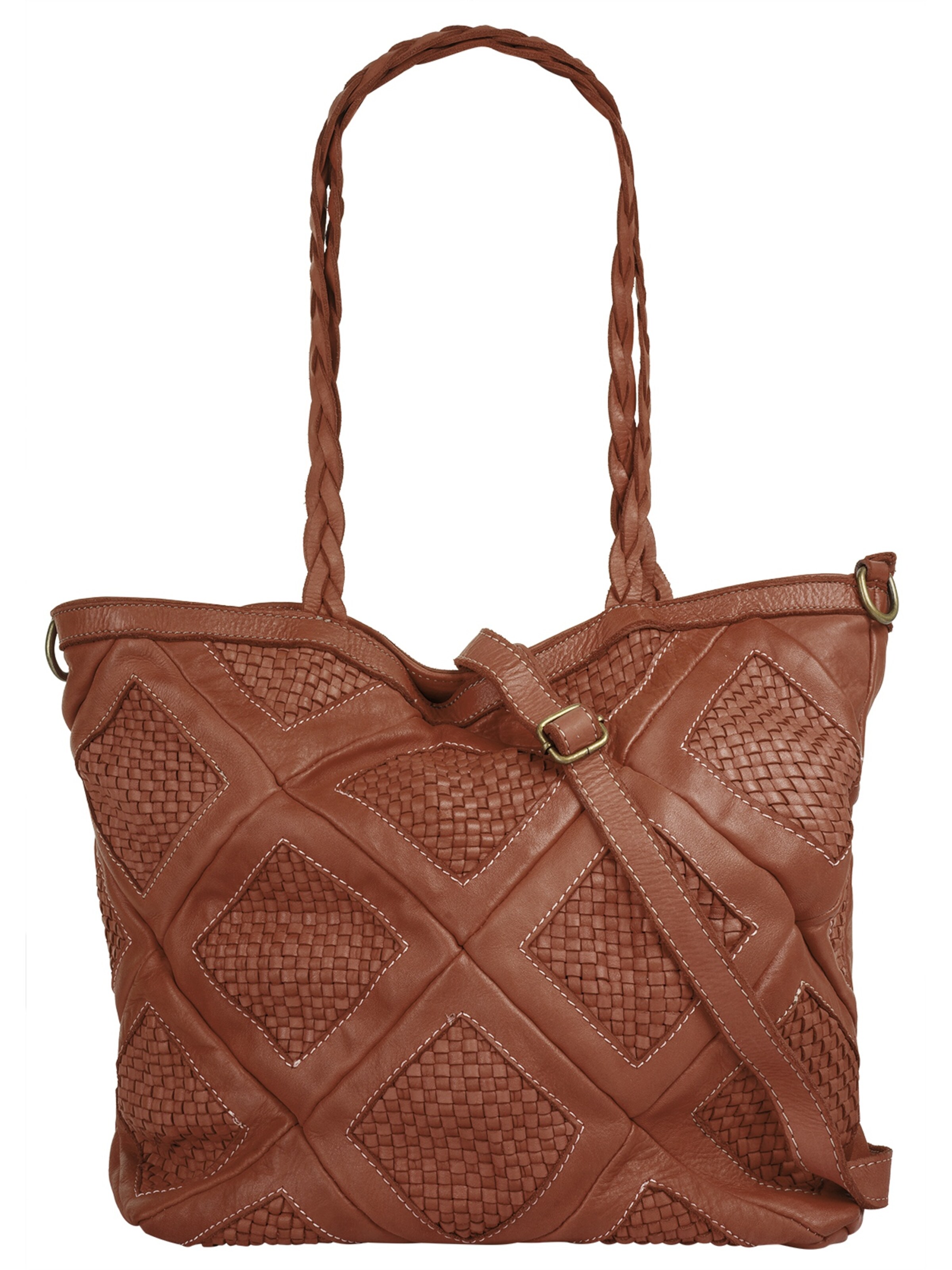 Cabas Samantha Look en marron : devant