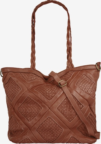 Cabas Samantha Look en marron : devant