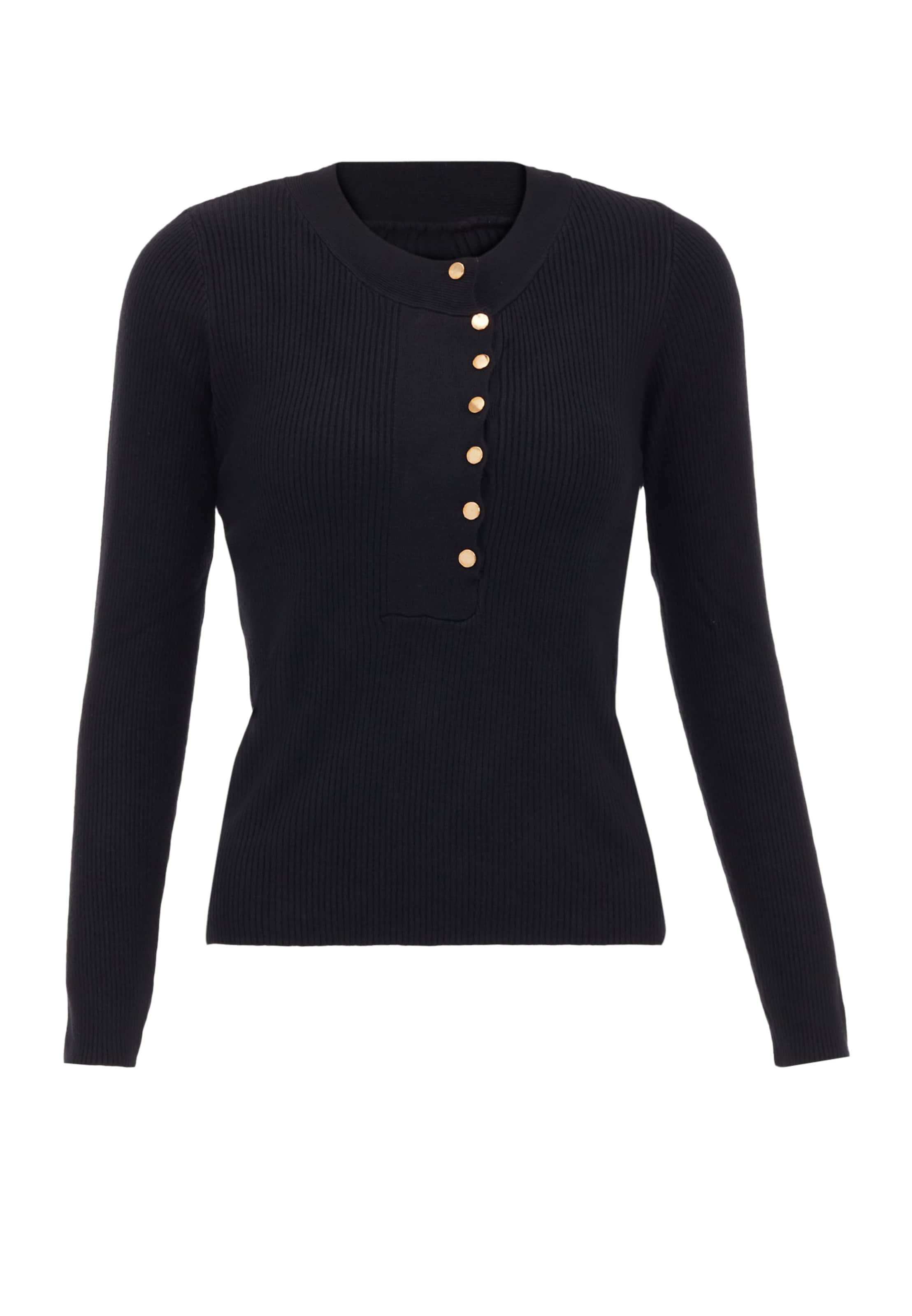 canevaPulover - crna boja: prednji dio