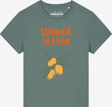 T-shirt 'Summer season' Watapparel en vert : devant