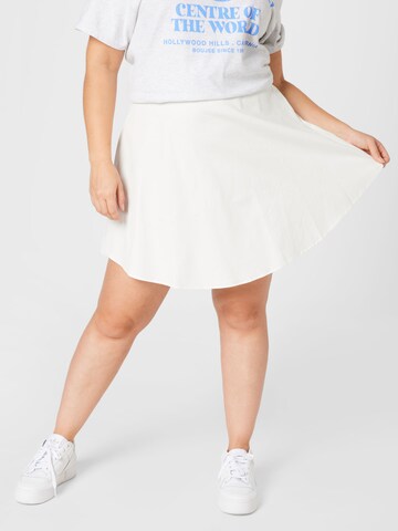 Missguided Plus Skirt in White: front