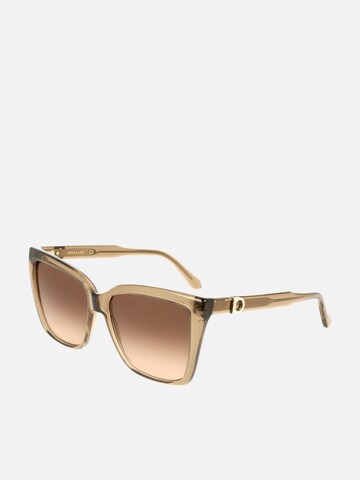 Lunettes de soleil 'Ferragamo SF2085SE' FERRAGAMO en marron : devant