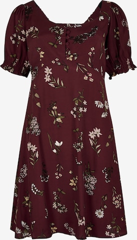 Robe ' ' Apricot en rouge : devant