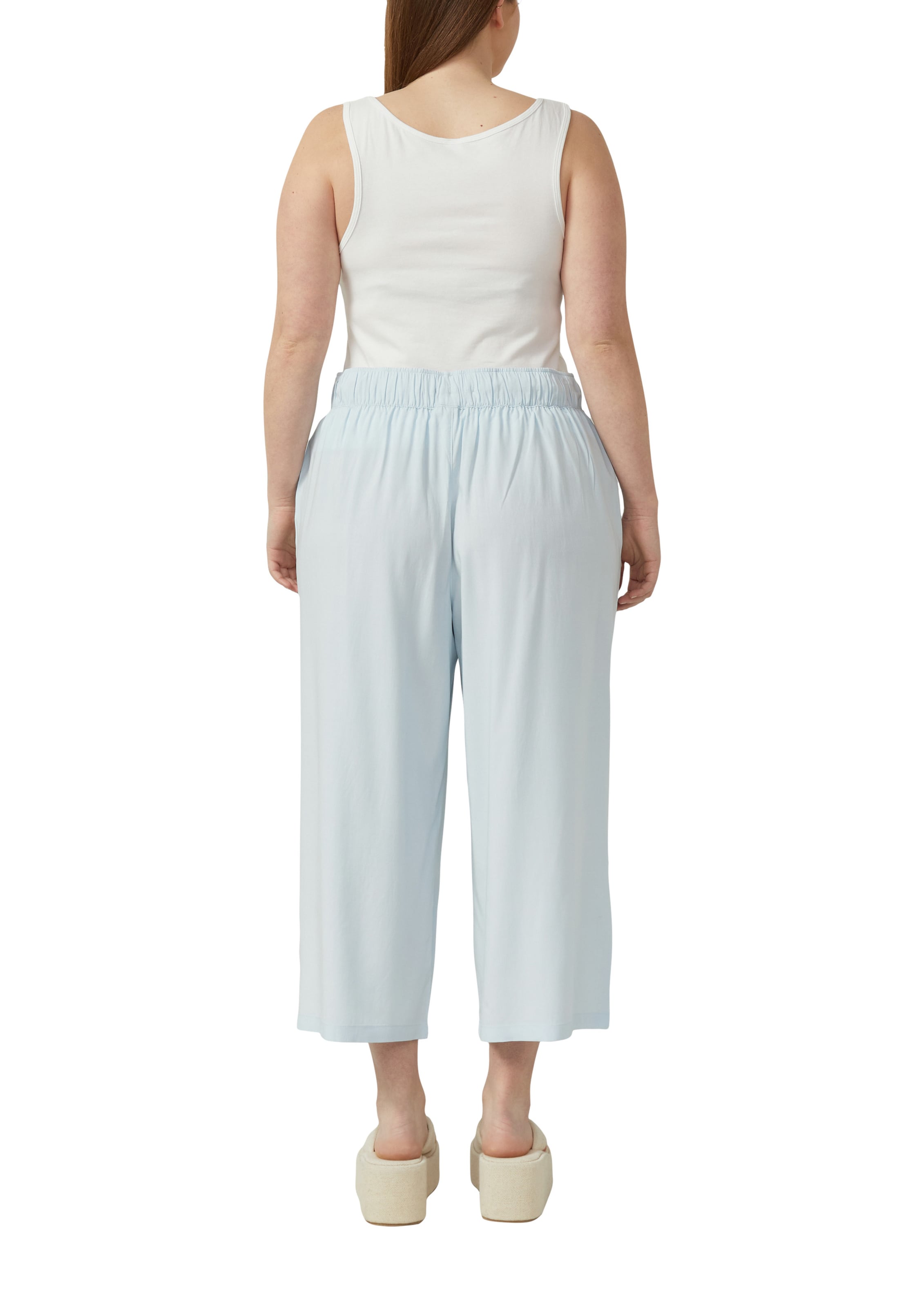 Wide Leg Pantalon QS en bleu