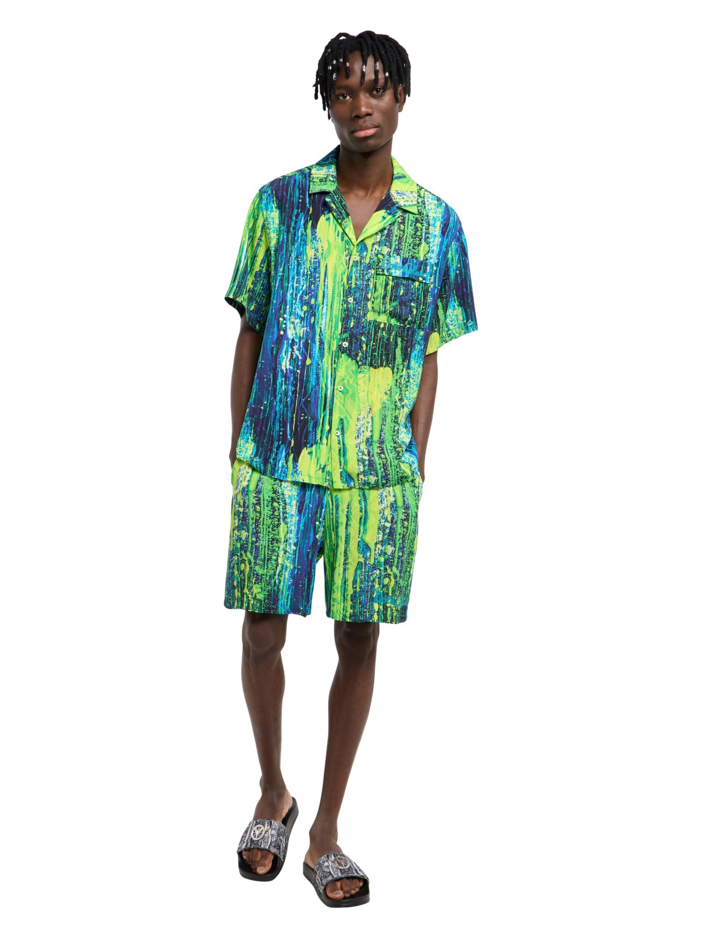 Regular Pantalon 'Favretto' Carlo Colucci en vert