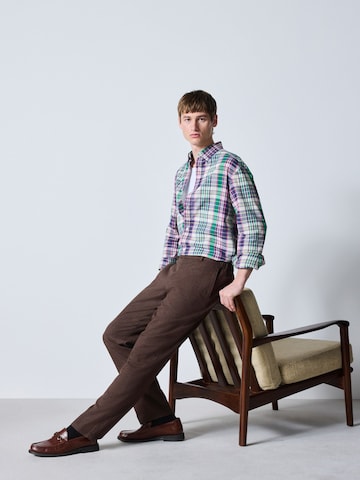 Next Regular Pantalon in Bruin