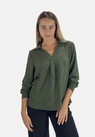 Elara Blouse in Groen: voorkant