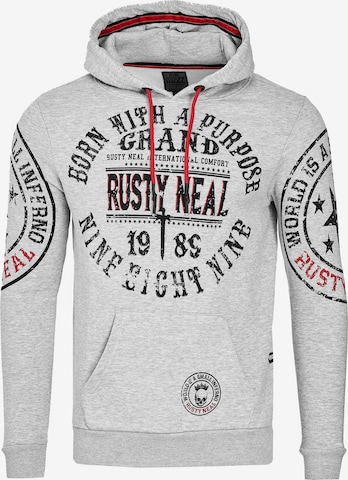 Rusty Neal Sweatshirt in Grijs: voorkant