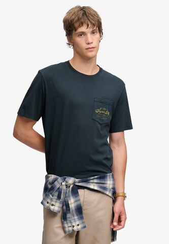 Superdry & Co Shirt in Blue: front