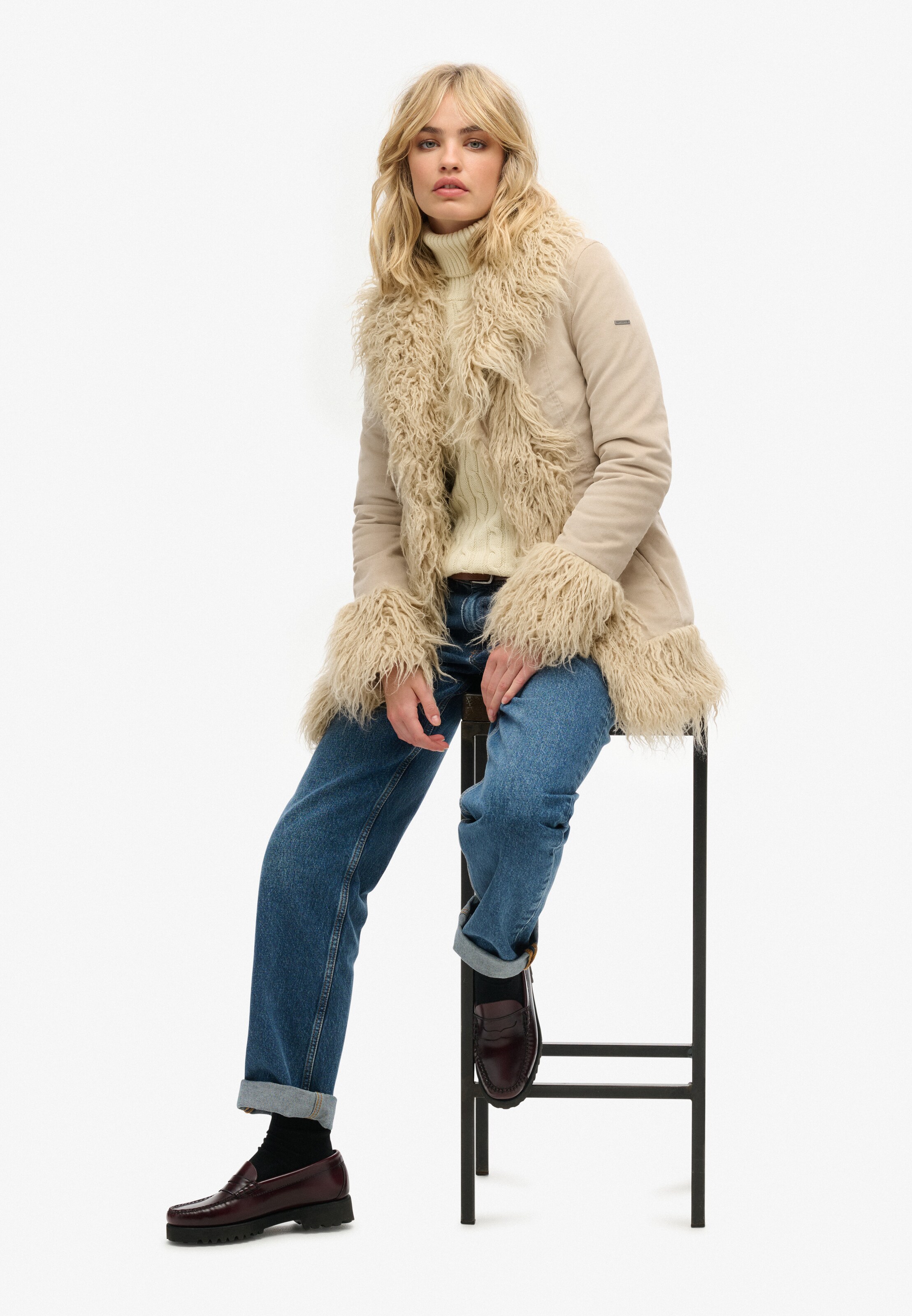 Superdry & Co Winter coat in Beige