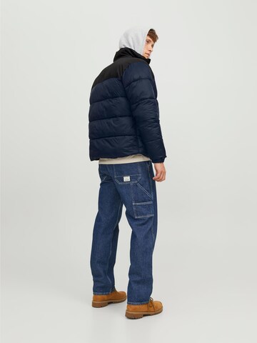 JACK & JONES Winter Jacket 'Toby' in Blue