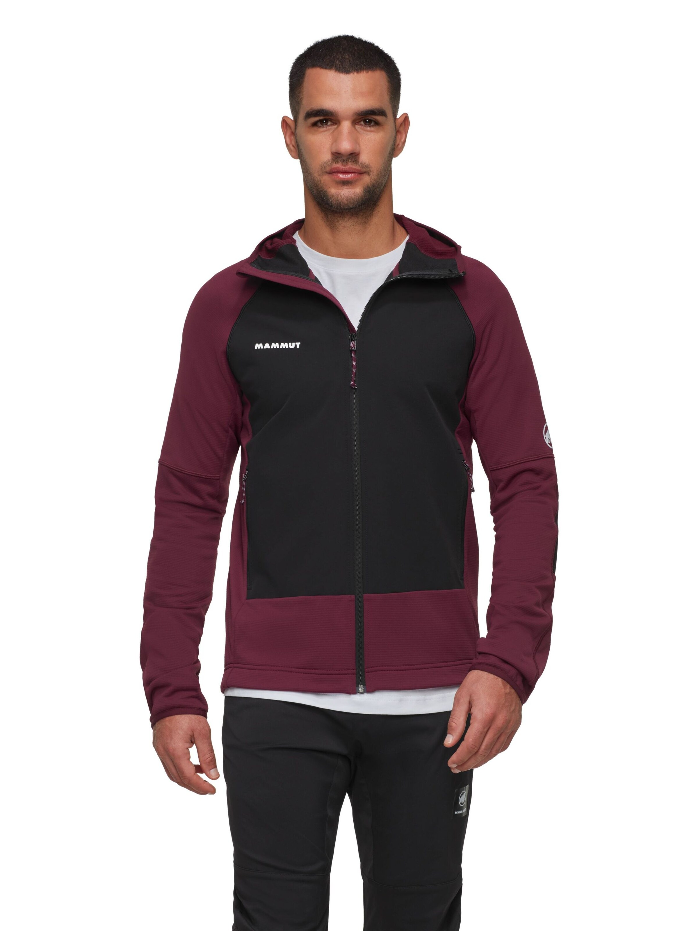 MAMMUT Funktionsfleecejacke ‘Massone' in Rot: Vorderseite