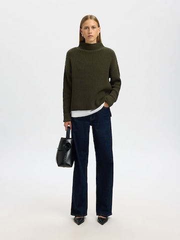 SELECTED Sweater 'SLFSelma Sus' in Green