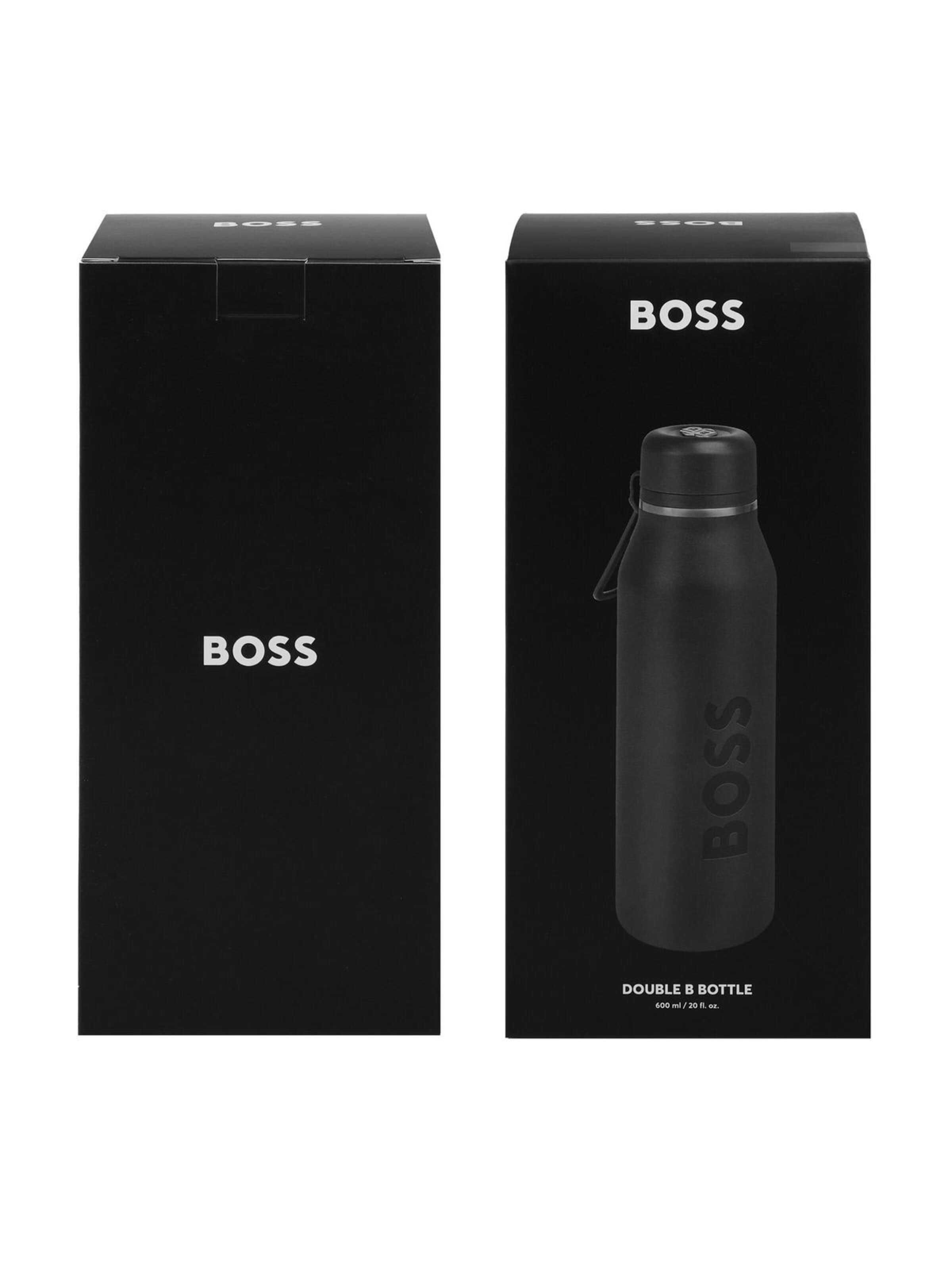 BOSS Láhev na vodu 'Isothermal flask Double B' – černá