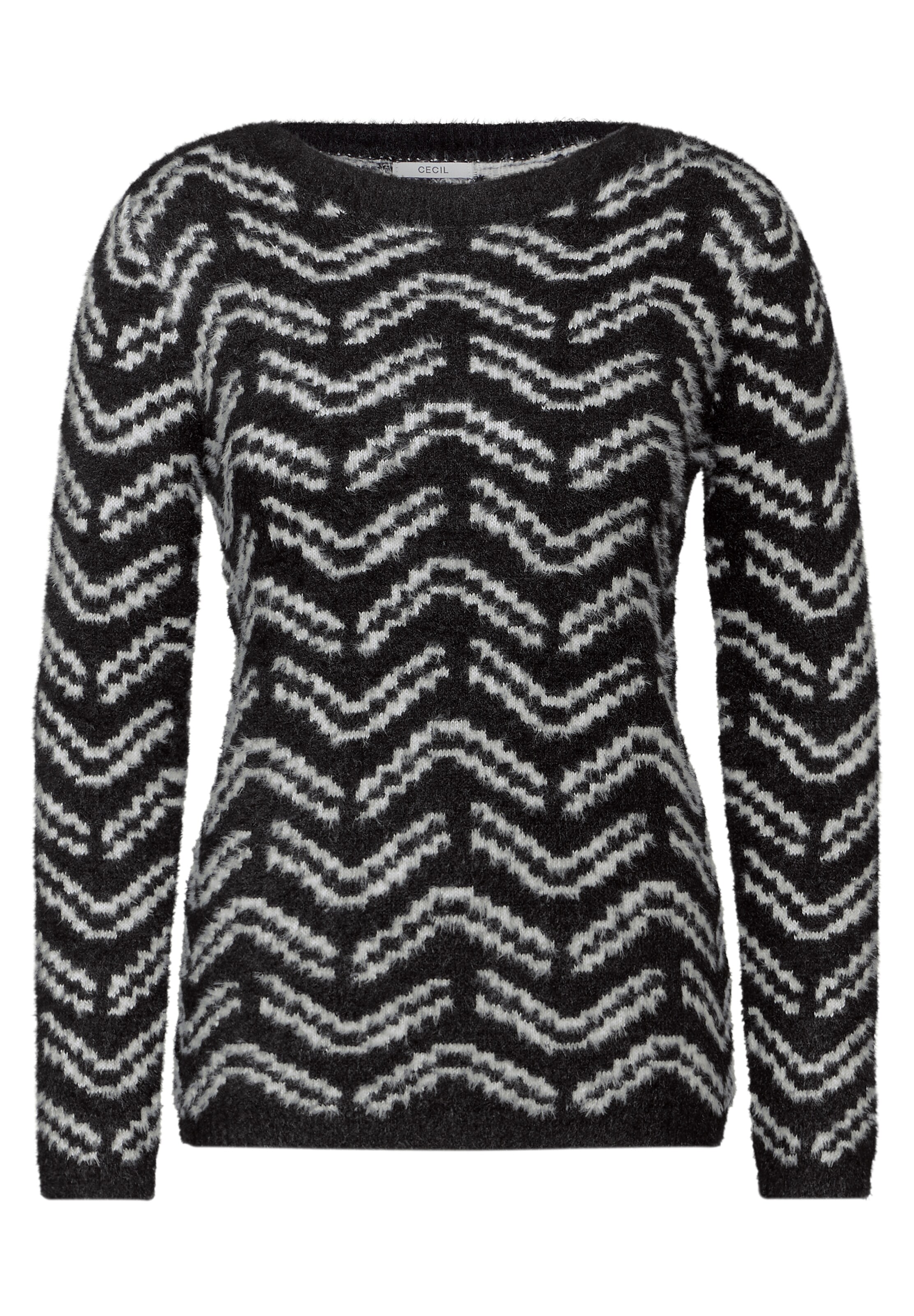 CECIL Sweater in Black: front