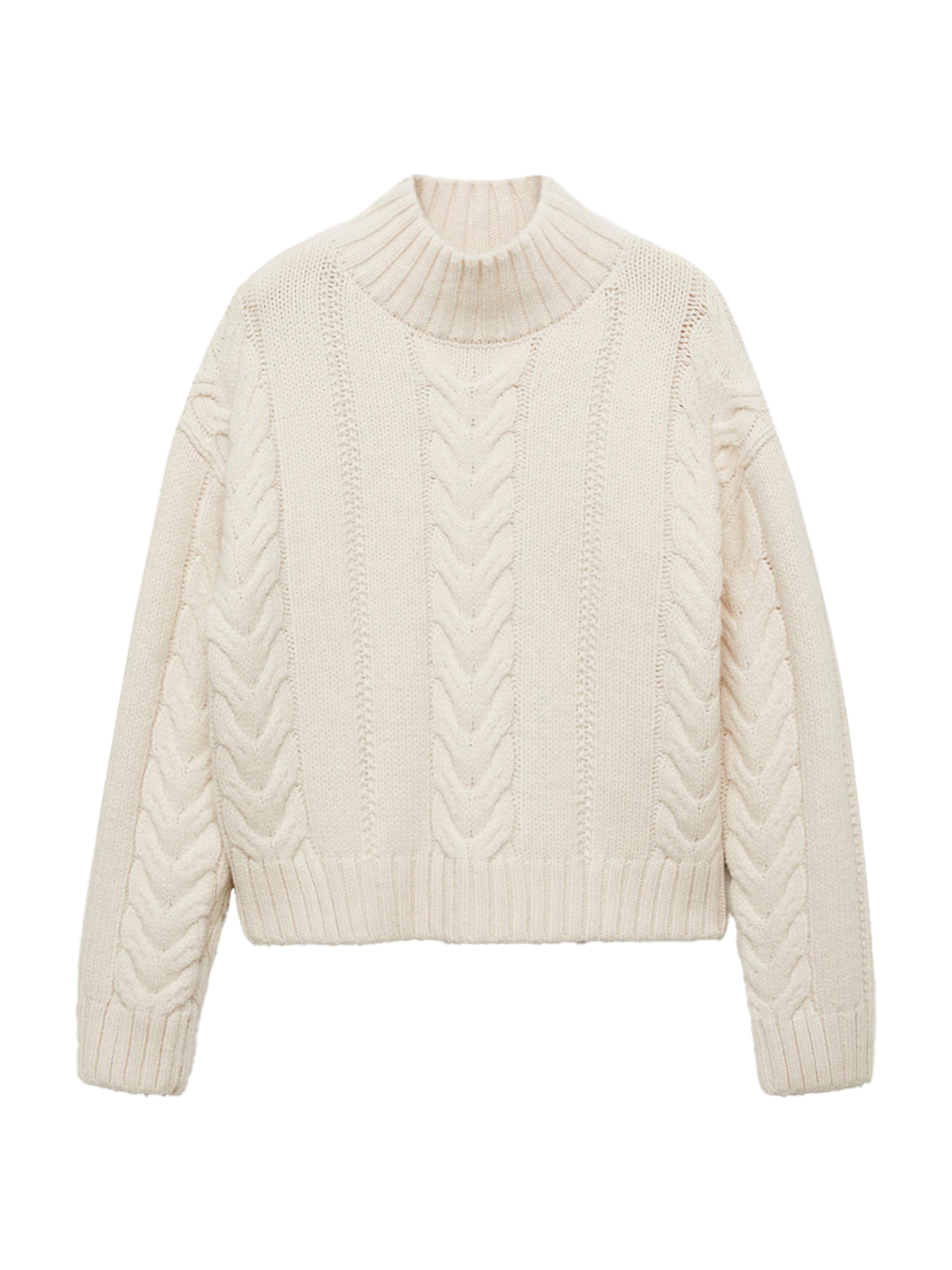 MANGO Pullover 'Yogui' in Beige: Vorderseite
