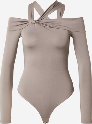 Shirtbody 'Blanca' LeGer by Lena Gercke en marron : devant