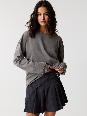 Pull&Bear Rok in Blauw: voorkant