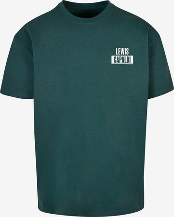 Merchcode Shirt 'Lewis Capaldi' in Groen: voorkant