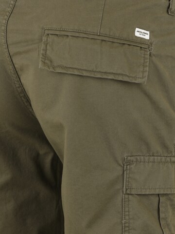 Jack & Jones Plus Ohlapna forma Kargo hlače 'COLE CAMPAIGN' | zelena barva