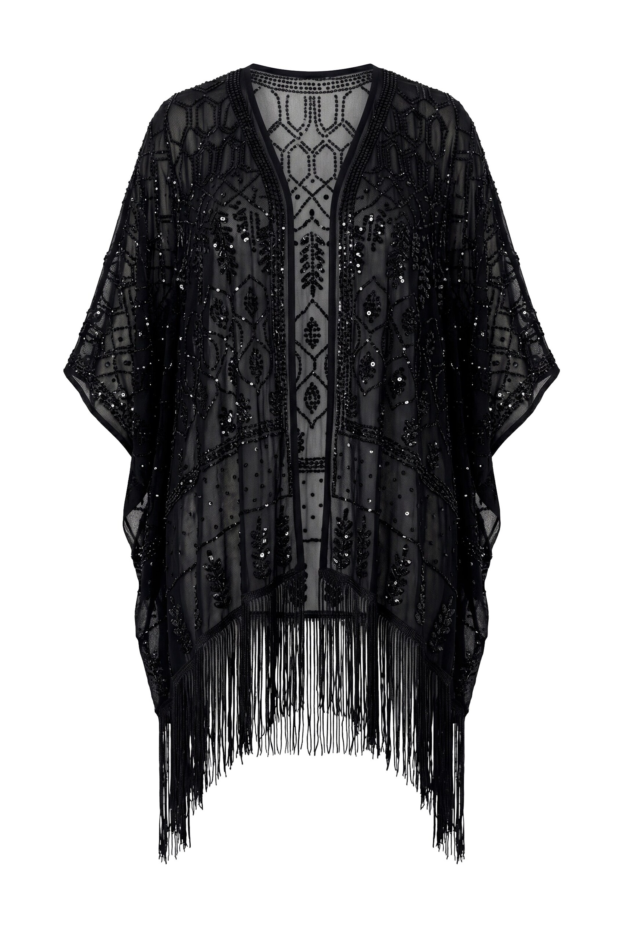 Ulla Popken Between-season jacket in Black: front